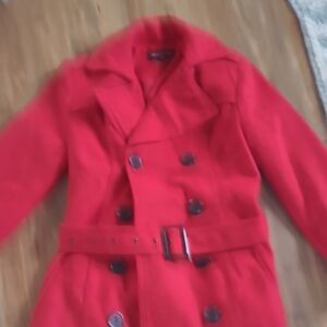 New Look Red Pea Coat for Kids